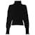 Saint Laurent Wollpullover mit Stehkragen und Rippendetails Silber  - Ansicht 1