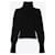 Saint Laurent Wollpullover mit Stehkragen und Rippendetails Silber  - Ansicht 2