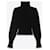 Saint Laurent Wollpullover mit Stehkragen und Rippendetails Silber  - Ansicht 3