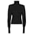 Saint Laurent Wollpullover mit Stehkragen und Rippendetails Silber  - Ansicht 5