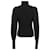 Saint Laurent Wollpullover mit Stehkragen und Rippendetails Silber  - Ansicht 6