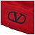 Valentino Berretto in lana da donna Signature Logo LZC Rosso - vista 5