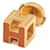 Hermès Boucles d'oreilles Cube Orange  - vue 2