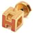 Hermès Boucles d'oreilles Cube Orange  - vue 3
