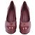 Saint Laurent Lackleder-Pumps in Burgundrot