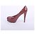 Saint Laurent Lackleder-Pumps in Burgundrot - Ansicht 7