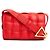 Bottega Veneta Borsa Cassette Intrecciato da donna Rosso - vista 2
