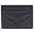 Saint Laurent Monogram Kartenetui Schwarz