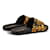 Ciabatte Versace stampate nere e oro Nero - vista 6