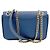 Prada Borsa a tracolla con catena in Saffiano Blu - vista 4