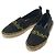 Off White Espadrillas in tela con logo da donna Nero