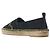 Off White Espadrillas in tela con logo da donna Nero - vista 3