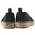 Off White Espadrillas in tela con logo da donna Nero - vista 4