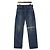 Céline Jeans Dark Union Wash Denim Distressed Women's Jeans Multicolor