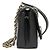Chanel Borsa a tracolla con patta a chevron nera Nero - vista 3