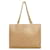 Chanel Borsa a tracolla beige con grande catena CC Marrone