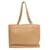 Chanel Borsa a tracolla beige con grande catena CC Marrone - vista 3