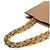 Chanel Borsa a tracolla beige con grande catena CC Marrone - vista 7