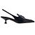 Miu Miu Décolleté slingback in pelle con logo da donna XUQ Nero - vista 2