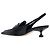 Miu Miu Décolleté slingback in pelle con logo da donna XUQ Nero - vista 3