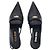 Miu Miu Décolleté slingback in pelle con logo da donna XUQ Nero - vista 6