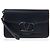 Valentino Clutch in pelle Logo Nero