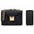 Valentino Borsa a tracolla in pelle con catena e borchia da donna ILK Nero - vista 6