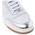 Saint Laurent Sneakers mid-top in pelle grana per donna AAAWS Argento - vista 9