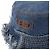 Fendi Denim-Bucket-Hat mit Logo und Fransen Blau - Ansicht 6