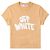 Off White Baumwoll-T-Shirt mit Logo-Print für Damen Orange - Ansicht 8