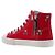 Burberry Sneakers alte monogramma Teddy Bear per bambini MINI LARKHALL HT Rosso - vista 3