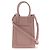 Burberry Borsa Micro Francis Phone Tote in pelle martellata Rosso - vista 3