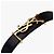 Saint Laurent Bracelete de couro Cassandra Monogram Opium banhado a ouro - vista 6