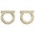 Salvatore Ferragamo Orecchini Gancini Crystal Large Oro Multicolore