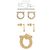 Salvatore Ferragamo Orecchini Gancini Crystal Large Oro Multicolore - vista 2
