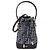 Fendi Borsa a Tracolla Montrezzo Denim Blu