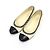 Chanel Scarpe basse da donna bicolore giallo e nero con perle - vista 3