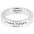 Maison Martin Margiela Anello in argento con logo inciso - vista 3