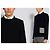Thom Browne Diagonaler Wollkragen Navy Silber - Ansicht 2