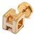 Hermès Orecchini a cubo placcati in oro Bianco - vista 2