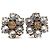 Gucci Orecchini a clip da donna GG Crystal Flower Multicolore