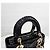 Dior Small Lady Bag Black Patent Nero - vista 4