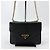 Prada Borsa a tracolla a busta con catena in Saffiano Nero - vista 3