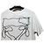 Off White Herren kurzärmelig bestickt weiß Silber - Ansicht 5