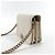 Chanel Mini Borsa a Tracolla WOC Chevron Caviar Gold Bianco - vista 4