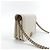 Chanel Mini Borsa a Tracolla WOC Chevron Caviar Gold Bianco - vista 5