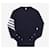 Thom Browne Four Bar Stripe Cashmere Navy Schwarz  - Ansicht 5