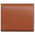 Céline Cartera con solapa de piel de cordero lisa Castaño - vista 3