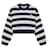 Kenzo Gestreifter Crop-Strickpullover für Damen Schwarz  - Ansicht 10