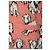 Céline Artist Jacquard gebürsteter Baumwoll-Wollcardigan Rosa Rot - Ansicht 4